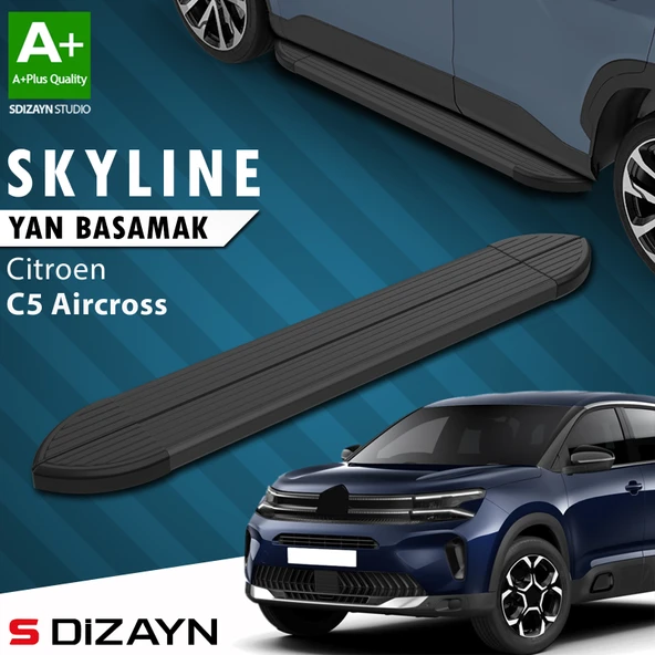 Citroen C5 Aircross Skyline Siyah Yan Basamak 193 Cm 2017-2024 A+ Kalite ürün görseli 1