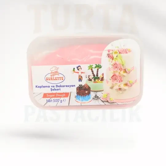 OVALETTE ŞEKER HAMURU PEMBE 500 GR ürün görseli 1