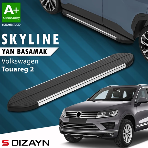 VW Touareg 2 Skyline Krom Yan Basamak 193 Cm 2010-2018 A+ Kalite ürün görseli 1