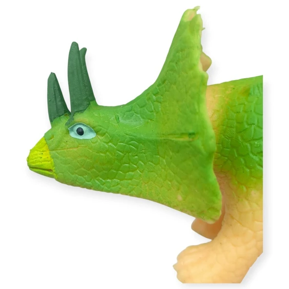 Fidget Oyuncak - Streç Dinazor Figürü 18 cm - Triceraptors - Resim 4