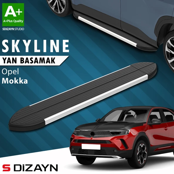 Opel Mokka 2 Skyline Aluminyum Yan Basamak 173 Cm 2020 Üzeri A+ Kalite ürün görseli 1