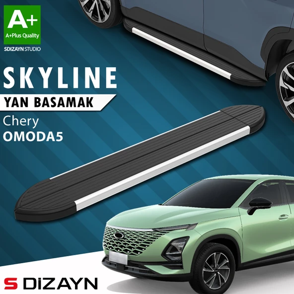 Chery Omoda5 Skyline Aluminyum Yan Basamak 183 Cm 2022 Üzeri A+ Kalite ürün görseli 1