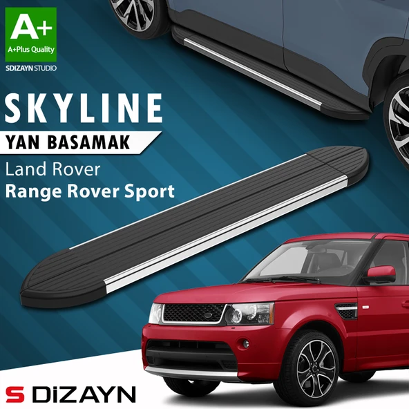 Land Rover Range Rover Sport Skyline Krom Yan Basamak 183 Cm 2005-2013 A+ Kalite ürün görseli 1