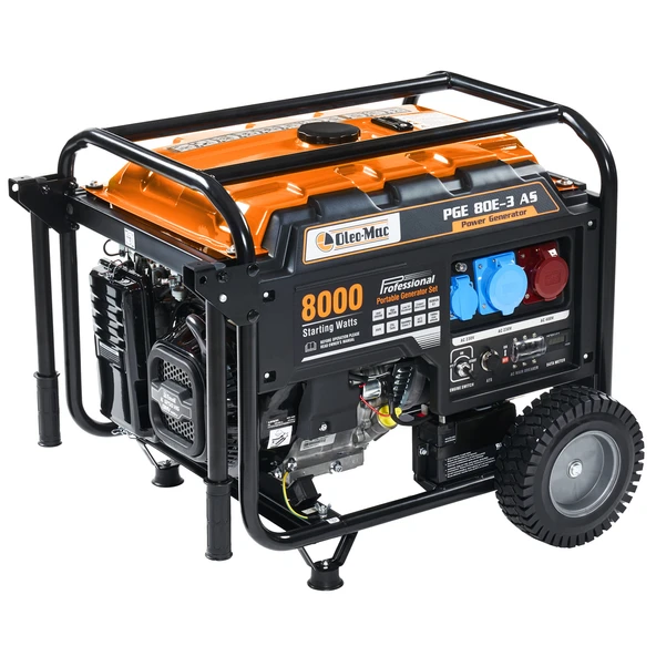 Oleomac Pge80E-3 Eur5 Benzinli Jeneratör 8.12kVA Marşlı Dual ürün görseli 1