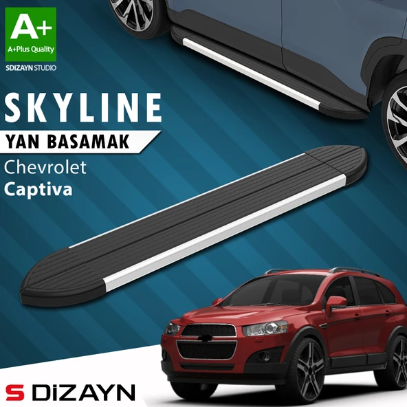 Chevrolet Captiva Skyline Aluminyum Yan Basamak 183 Cm 2006-2018 A+ Kalite ürün görseli 1