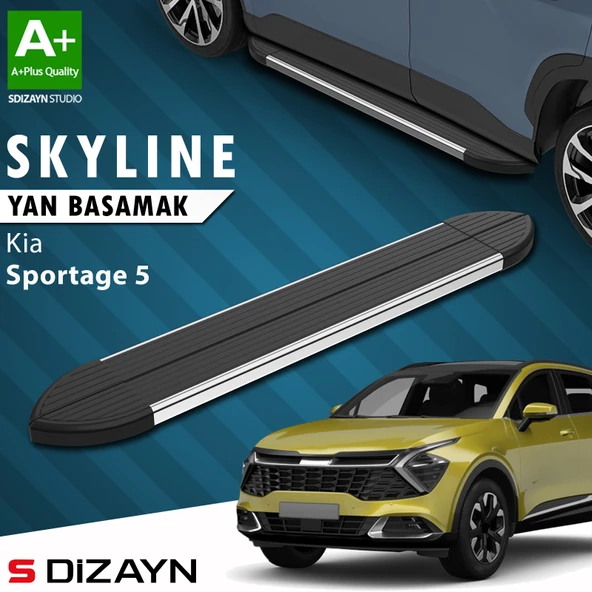 Kia Sportage 5 Skyline Krom Yan Basamak 173 Cm 2021 Üzeri A+ Kalite ürün görseli 1
