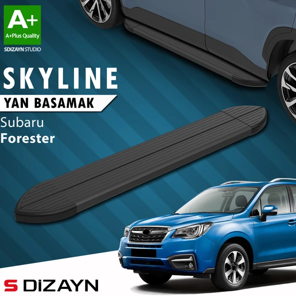 Subaru Forester 4 Skyline Siyah Yan Basamak 183 Cm 2012-2019 A+ Kalite ürün görseli 1