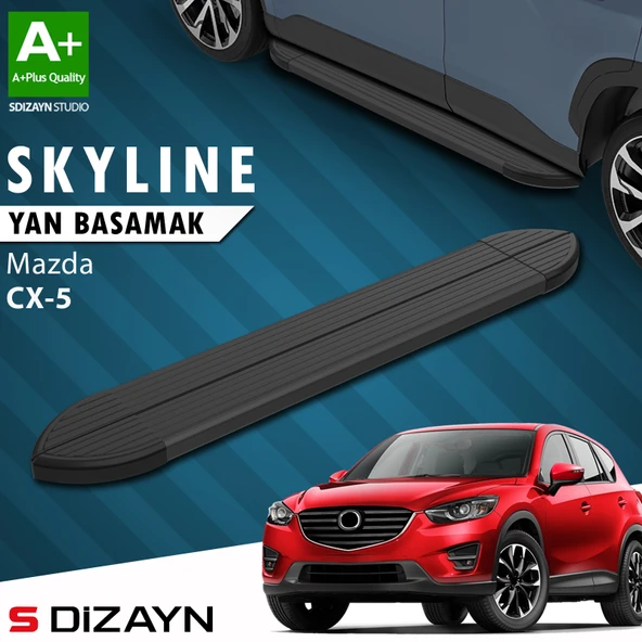 Mazda CX-5 Skyline Siyah Yan Basamak 183 Cm 2012-2016 A+ Kalite ürün görseli 1