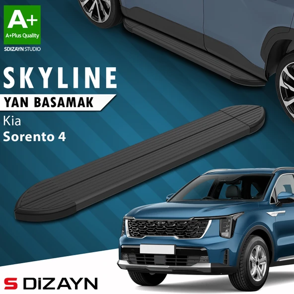 Kia Sorento 4 Skyline Siyah Yan Basamak 183 Cm 2022 Üzeri A+ Kalite ürün görseli 1