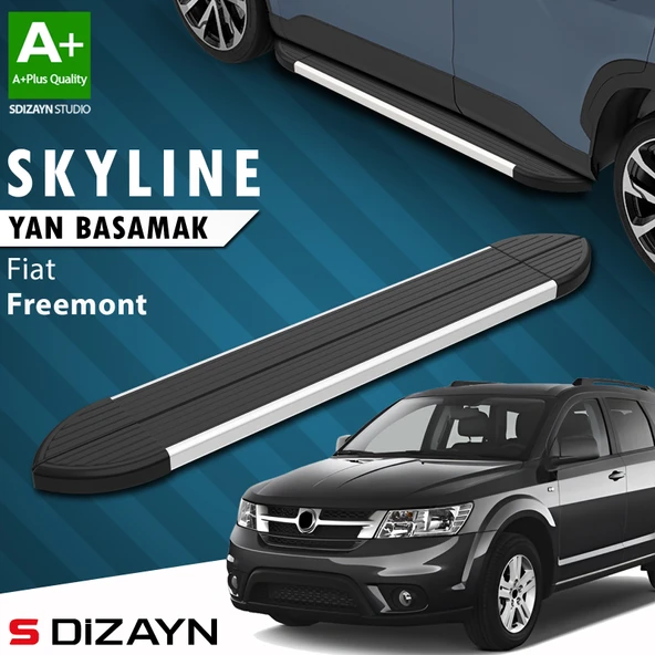 Fiat Freemont Skyline Aluminyum Yan Basamak 183 Cm 2010-2020 A+ Kalite ürün görseli 1