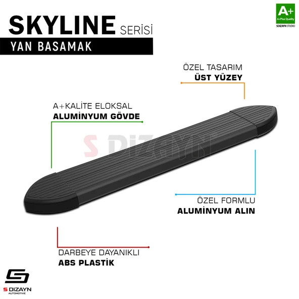 Skywell ET5 Skyline Siyah Yan Basamak 193 Cm 2021 Üzeri A+ Kalite ürün görseli 1