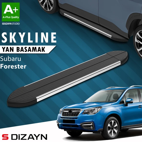Subaru Forester 4 Skyline Krom Yan Basamak 183 Cm 2012-2019 A+ Kalite ürün görseli 1