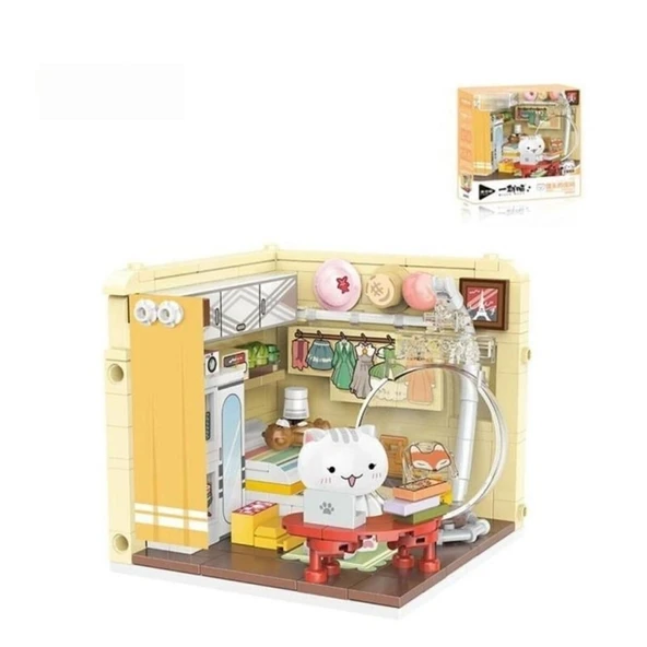 P885003 KEDİ MUTFAK 252 PARÇA BLOCK OYUNCAK ürün görseli 1