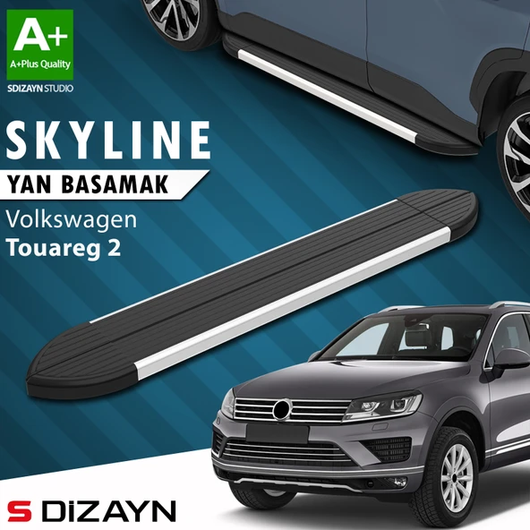 VW Touareg 2 Skyline Aluminyum Yan Basamak 193 Cm 2010-2018 A+ Kalite ürün görseli 1
