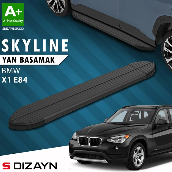 Bmw X1 E84 Skyline Siyah Yan Basamak 183 Cm 2009-2015 A+ Kalite ürün görseli 1
