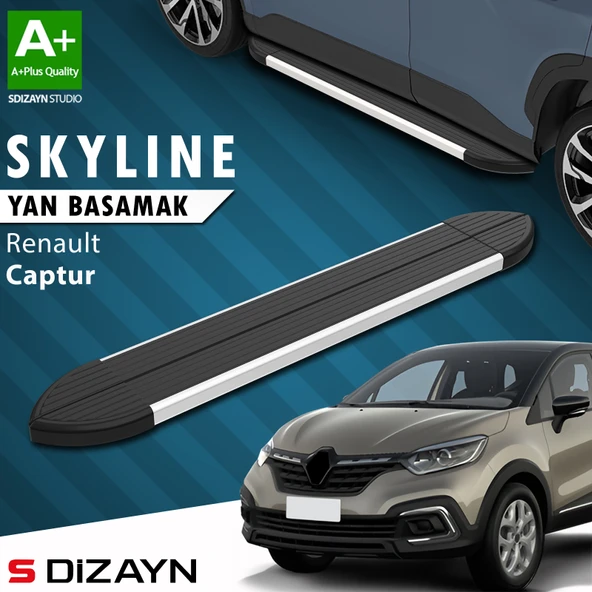 Renault Captur Skyline Aluminyum Yan Basamak 173 Cm 2013-2020 A+ Kalite ürün görseli 1