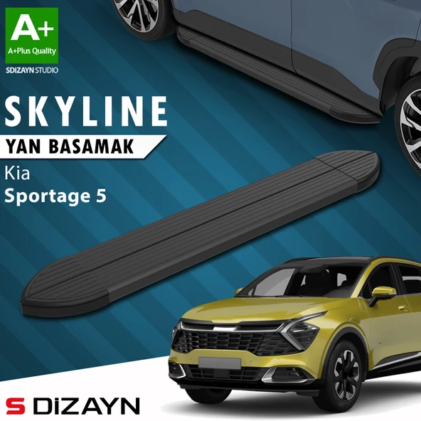 Kia Sportage 5 Skyline Siyah Yan Basamak 173 Cm 2021 Üzeri A+ Kalite ürün görseli 1