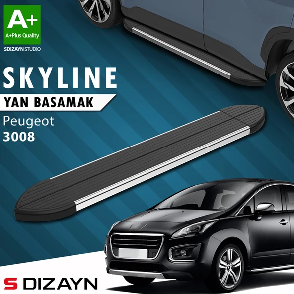 Peugeot 3008 Skyline Krom Yan Basamak 183 Cm 2009-2013 A+ Kalite ürün görseli 1