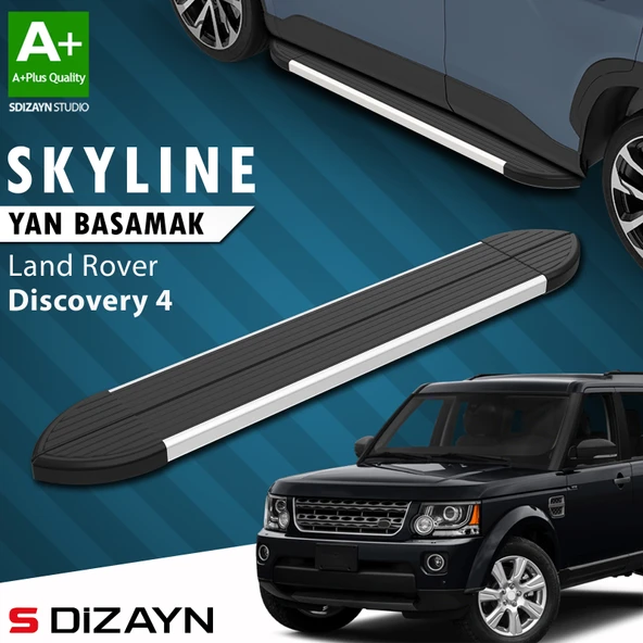 Land Rover Discovery 4 Skyline Aluminyum Yan Basamak 193 Cm 2009-2016 A+ Kalite ürün görseli 1