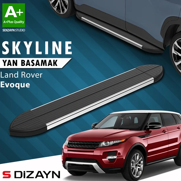 Land Rover Range Rover Evoque Skyline Krom Yan Basamak 173 Cm 2012-2017 A+ Kalite ürün görseli 1