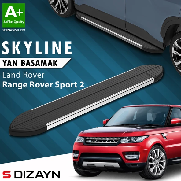 Land Rover Range Rover Sport 2 Skyline Krom Yan Basamak 193 Cm 2013-2022 A+ Kalite ürün görseli 1