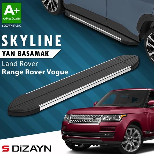 Land Rover Rover Range Rover Vogue 3 Skyline Krom Yan Basamak 193 Cm 2013 Üzeri A+ Kalite ürün görseli 1
