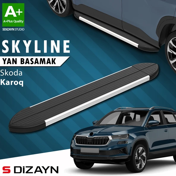 Skoda Karoq Skyline Aluminyum Yan Basamak 173 Cm 2018 Üzeri A+ Kalite ürün görseli 1