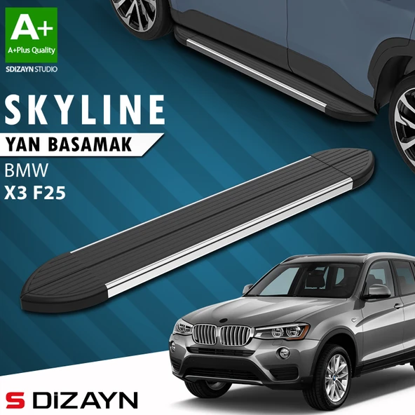 Bmw X3 F25 Skyline Krom Yan Basamak 193 Cm 2010-2017 A+ Kalite ürün görseli 1