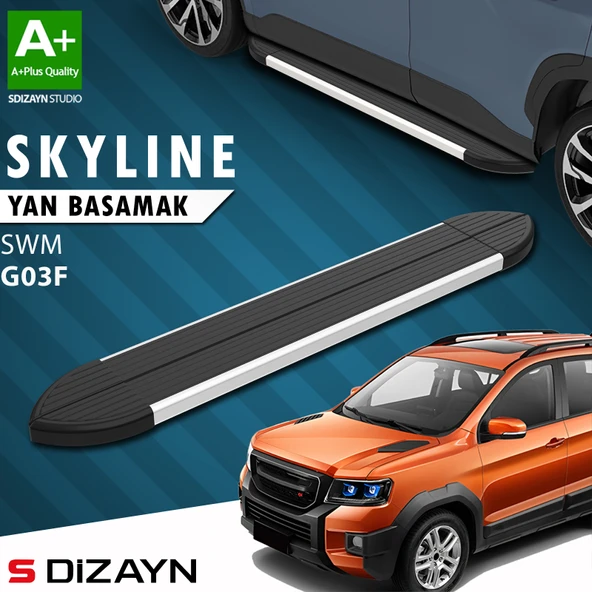 SWM G03F Skyline Aluminyum Yan Basamak 193 Cm 2023 Üzeri A+ Kalite ürün görseli 1