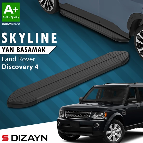 Land Rover Discovery 4 Skyline Siyah Yan Basamak 193 Cm 2009-2016 A+ Kalite ürün görseli 1