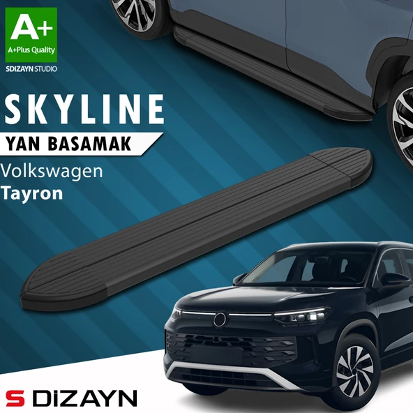 VW Tayron 2 Skyline Siyah Yan Basamak 193 Cm 2024 Üzeri A+ Kalite ürün görseli 1