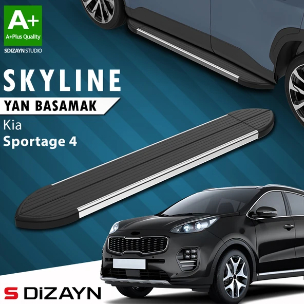 Kia Sportage 4 Skyline Krom Yan Basamak 173 Cm 2016-2021 A+ Kalite ürün görseli 1