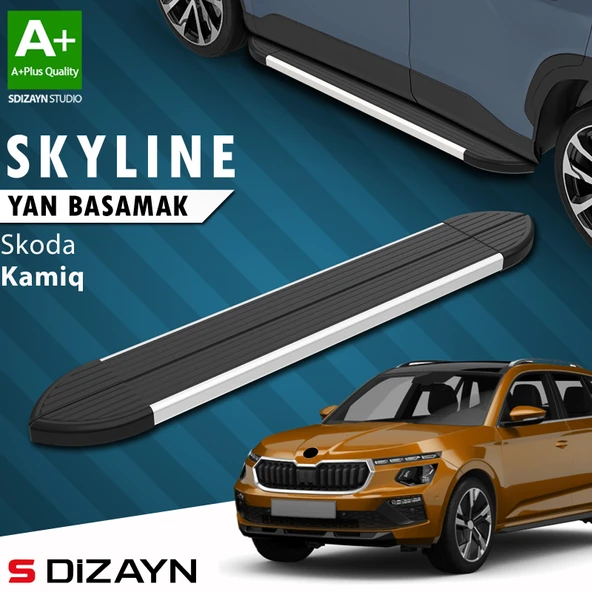 Skoda Kamiq Skyline Aluminyum Yan Basamak 183 Cm 2019 Üzeri A+ Kalite ürün görseli 1
