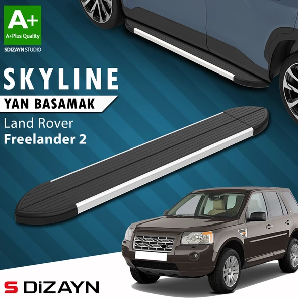 Land Rover Freelander 2 Skyline Aluminyum Yan Basamak 173 Cm 2006-2014 A+ Kalite ürün görseli 1