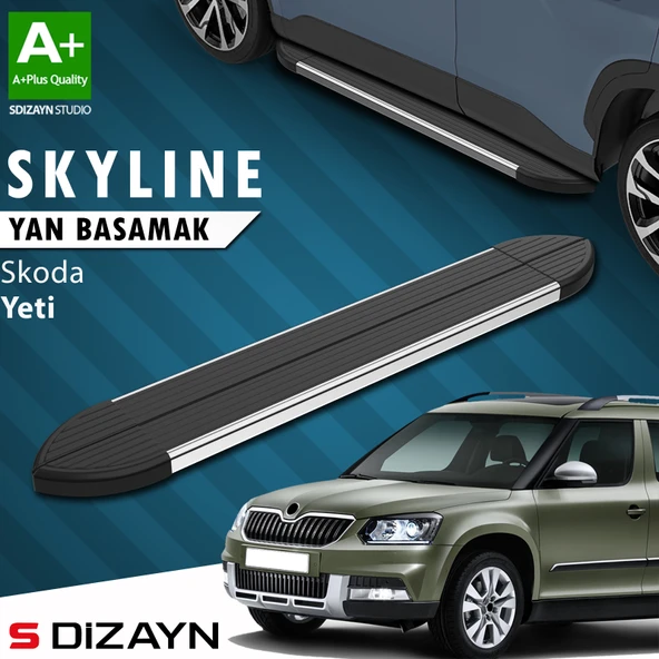 Skoda Yeti Skyline Krom Yan Basamak 173 Cm 2009-2017 A+ Kalite ürün görseli 1