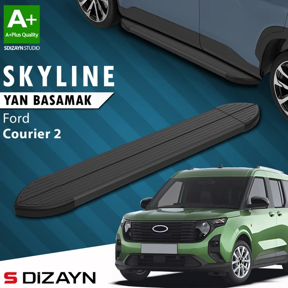 Ford Courier 2 Skyline Siyah Yan Basamak 183 Cm 2023 Üzeri A+ Kalite ürün görseli 1