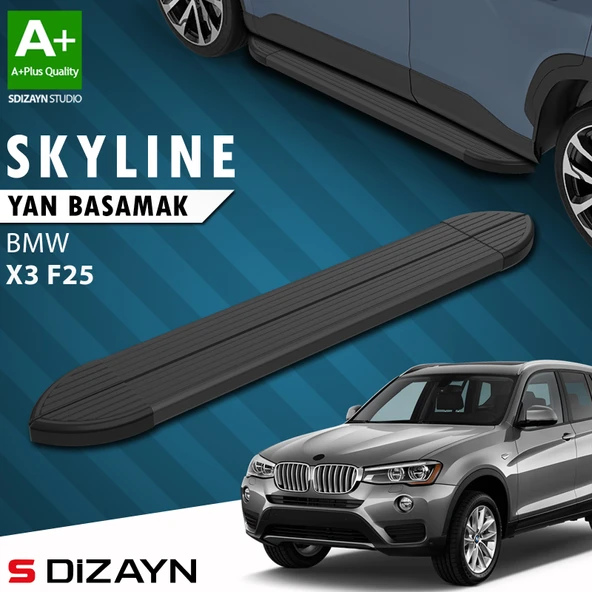 Bmw X3 F25 Skyline Siyah Yan Basamak 193 Cm 2010-2017 A+ Kalite ürün görseli 1