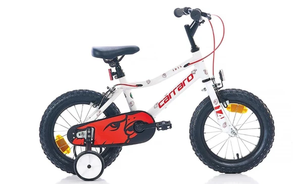 Carraro Red Eagle 14 Jant Beyaz Kırmızı Çocuk Bisikleti ürün görseli 1