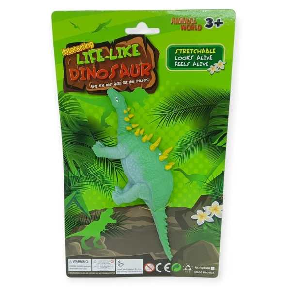 Fidget Oyuncak - Streç Dinazor Figürü 21 cm - Stegosaurus - Resim 2