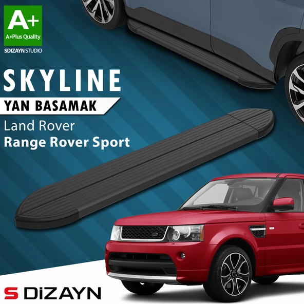 Land Rover Range Rover Sport Skyline Siyah Yan Basamak 183 Cm 2005-2013 A+ Kalite ürün görseli 1