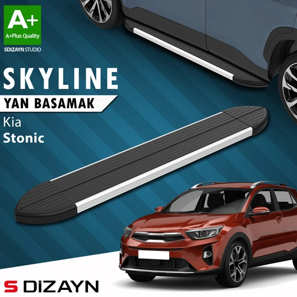 Kia Stonic Skyline Aluminyum Yan Basamak 173 Cm 2017 Üzeri A+ Kalite ürün görseli 1
