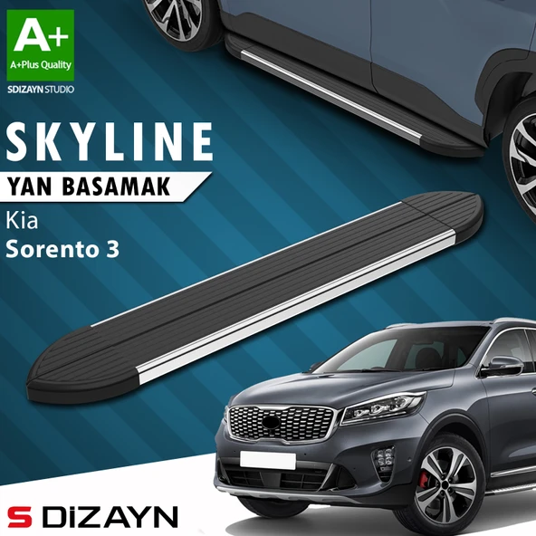 Kia Sorento 3 Skyline Krom Yan Basamak 183 Cm 2014-2020 A+ Kalite ürün görseli 1