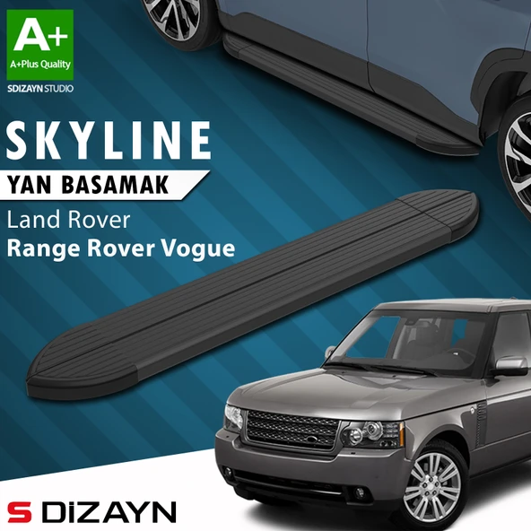 Land Rover Range Rover Vogue 2 Skyline Siyah Yan Basamak 183 Cm 2002-2012 A+ Kalite ürün görseli 1