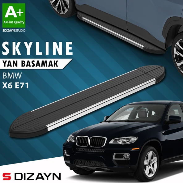 Bmw X6 E71 Skyline Krom Yan Basamak 193 Cm 2008-2014 A+ Kalite ürün görseli 1