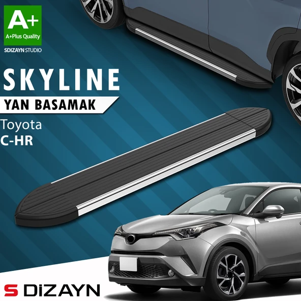 Toyota C-HR Skyline Krom Yan Basamak 173 Cm 2016-2023 A+ Kalite ürün görseli 1