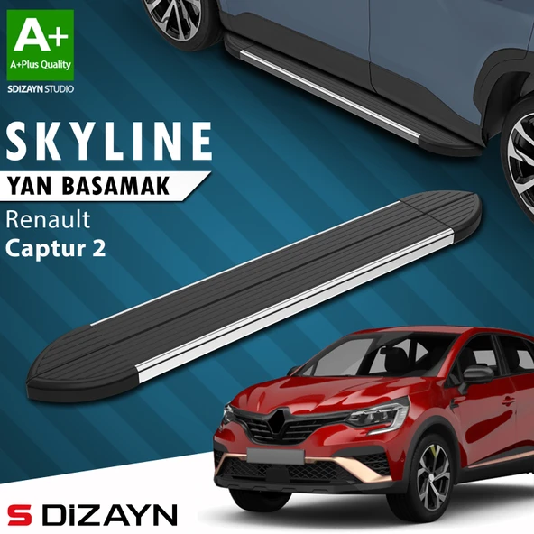 Renault Captur 2 Skyline Krom Yan Basamak 183 Cm 2020 Üzeri A+ Kalite ürün görseli 1