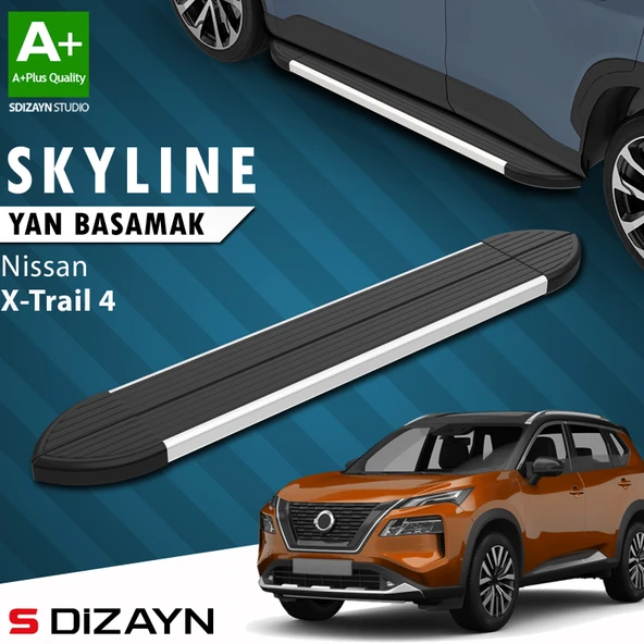 Nissan X-Trail T33 Skyline Aluminyum Yan Basamak 183 Cm 2022 Üzeri A+ Kalite ürün görseli 1