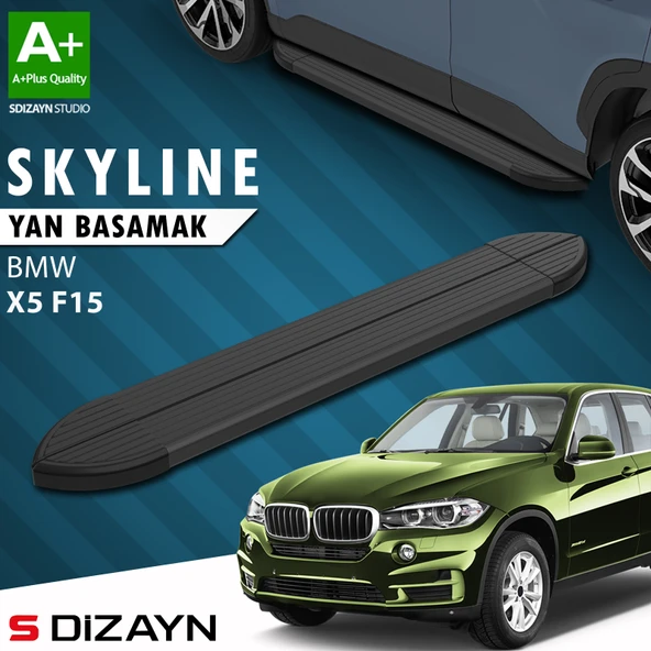 Bmw X5 F15 Skyline Siyah Yan Basamak 193 Cm 2013-2018 A+ Kalite ürün görseli 1