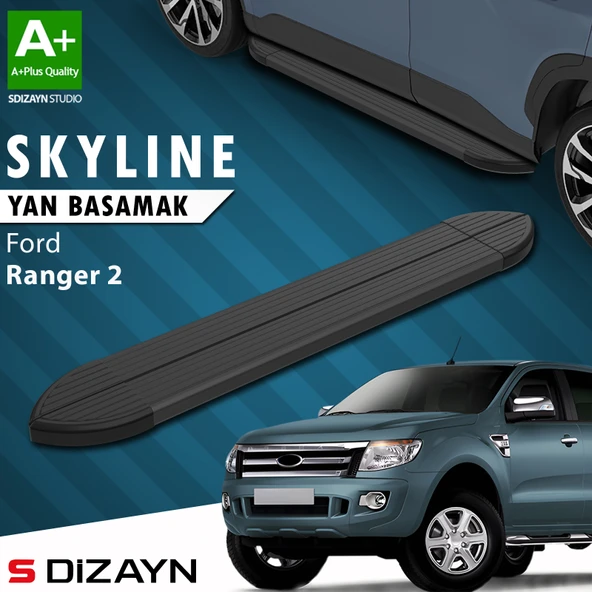 Ford Ranger 2 Skyline Siyah Yan Basamak 193 Cm 2006-2013 A+ Kalite ürün görseli 1