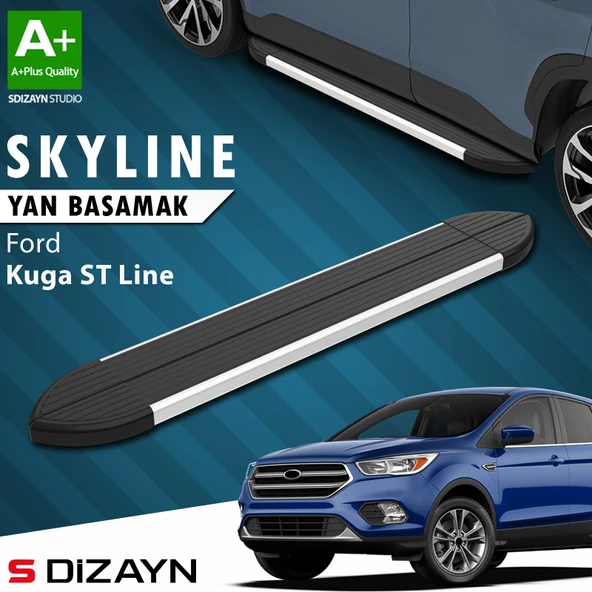 Ford Kuga 2 ST-Line Skyline Aluminyum Yan Basamak 183 Cm 2017-2019 A+ Kalite ürün görseli 1